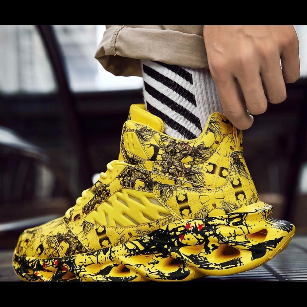 Slime!!! Rouge Graffiti’s High top chunky’s - Picture 4 of 5